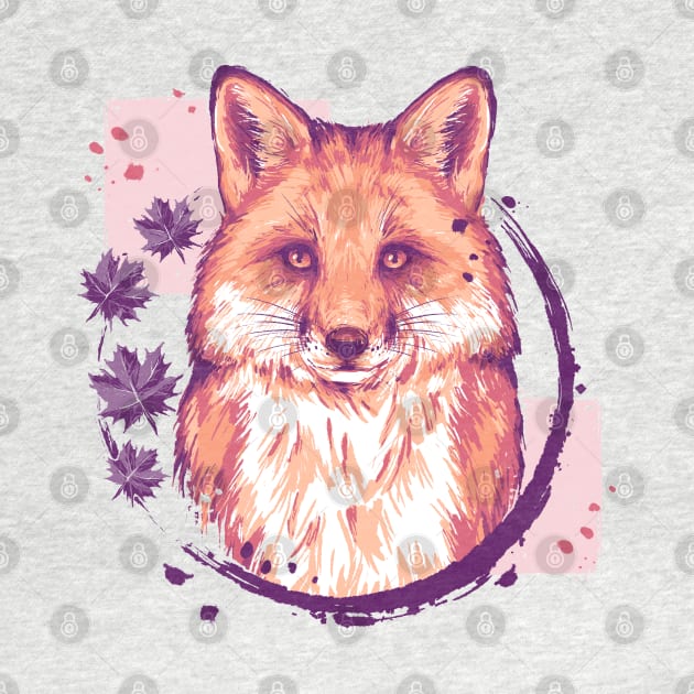 Fox Painting by xMorfina